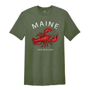 Maine New England Shirt, Home State Shirt, Cool Mom Shirts, Maine Gift, Funny Animal Shirt, Country Shirt, State Shirt