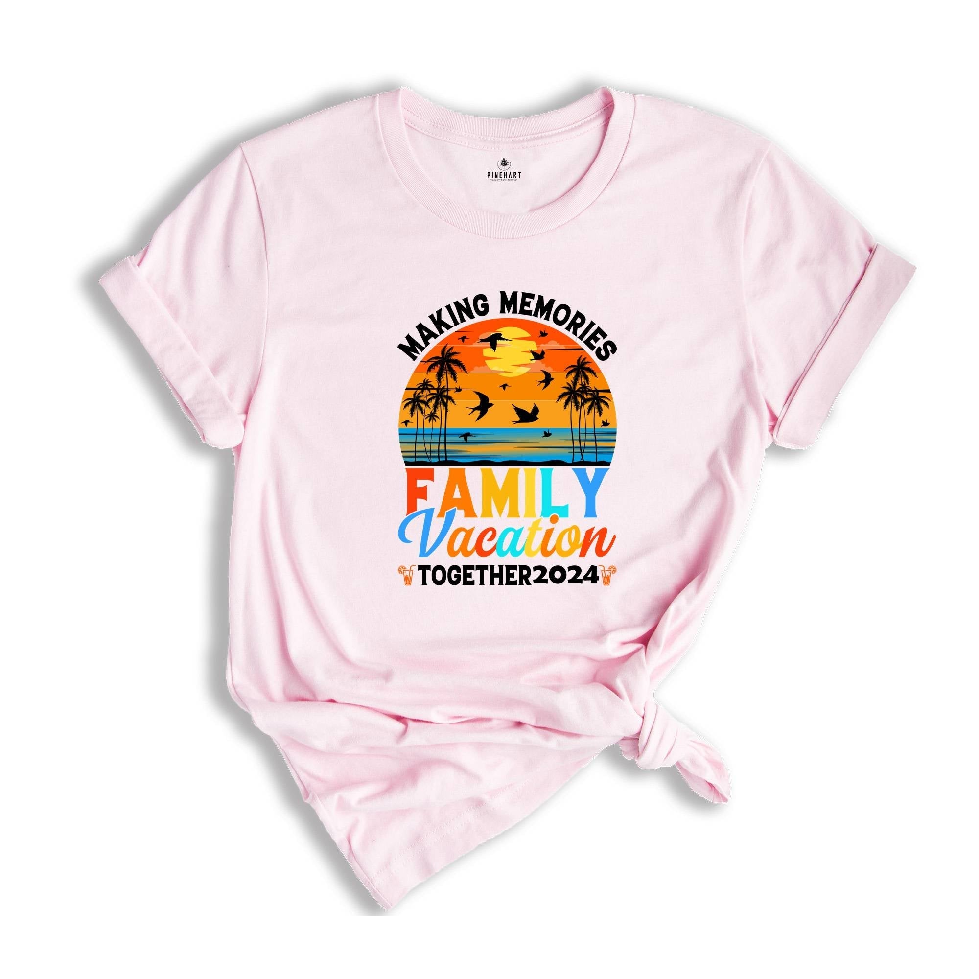 Making Memories Family Vacation Together 2024 Shirt, Funny Beach T-Shirt, Cool Hawaii Tees, Family Matching Tee
