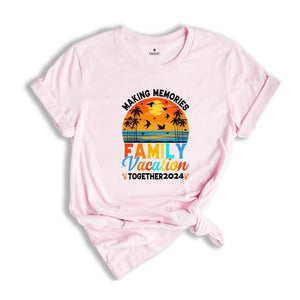 Making Memories Family Vacation Together 2024 Shirt, Funny Beach T-Shirt, Cool Hawaii Tees, Family Matching Tee