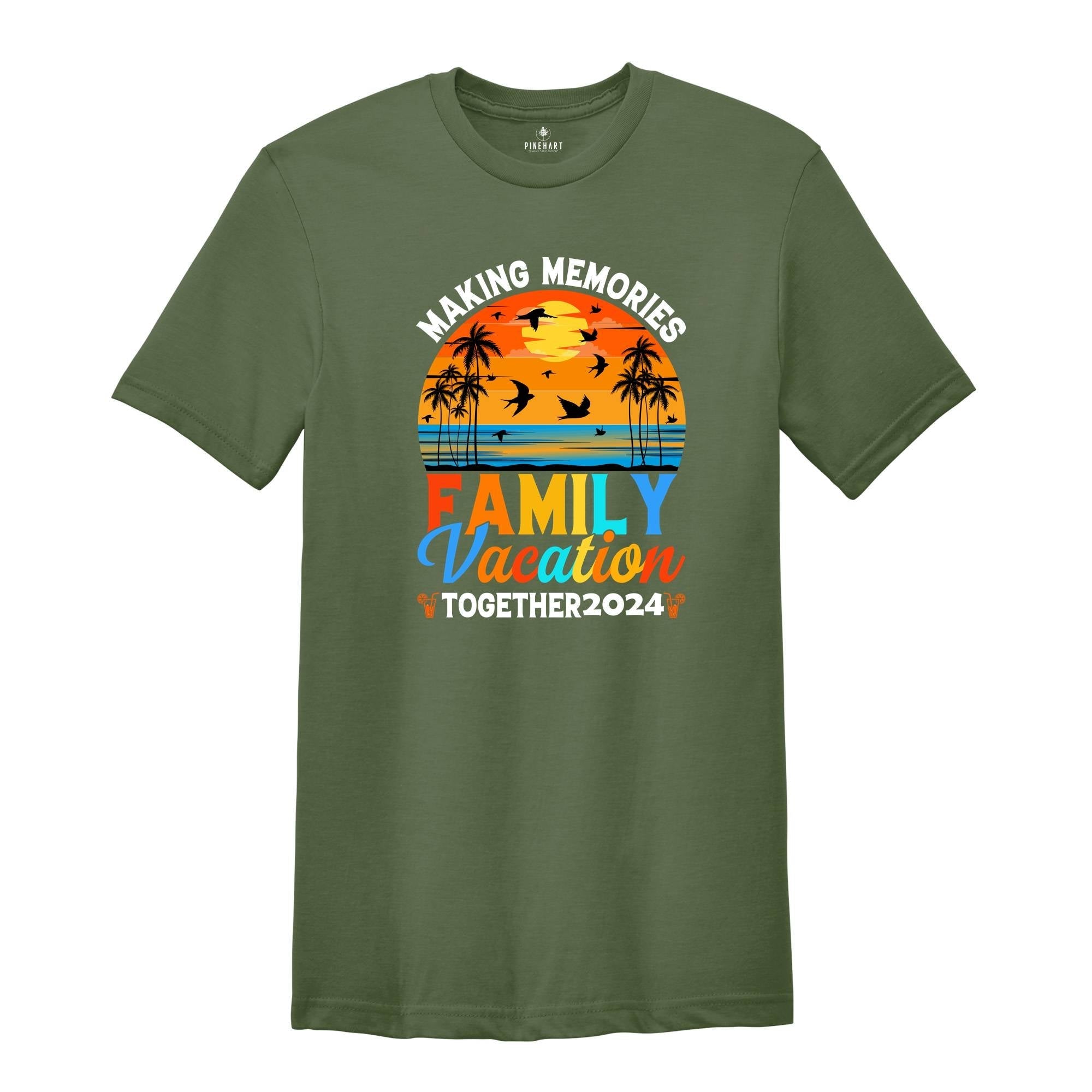 Making Memories Family Vacation Together 2024 Shirt, Funny Beach T-Shirt, Cool Hawaii Tees, Family Matching Tee
