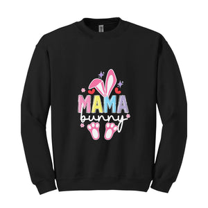 Mama Bunny Sweatshirt, Easter Sweatshirt, Easter Mom Sweatshirt, Mom Easter Day Gift, Bunny Sweatshirt, Happy Easter Day, Rabbit Sweatshirt