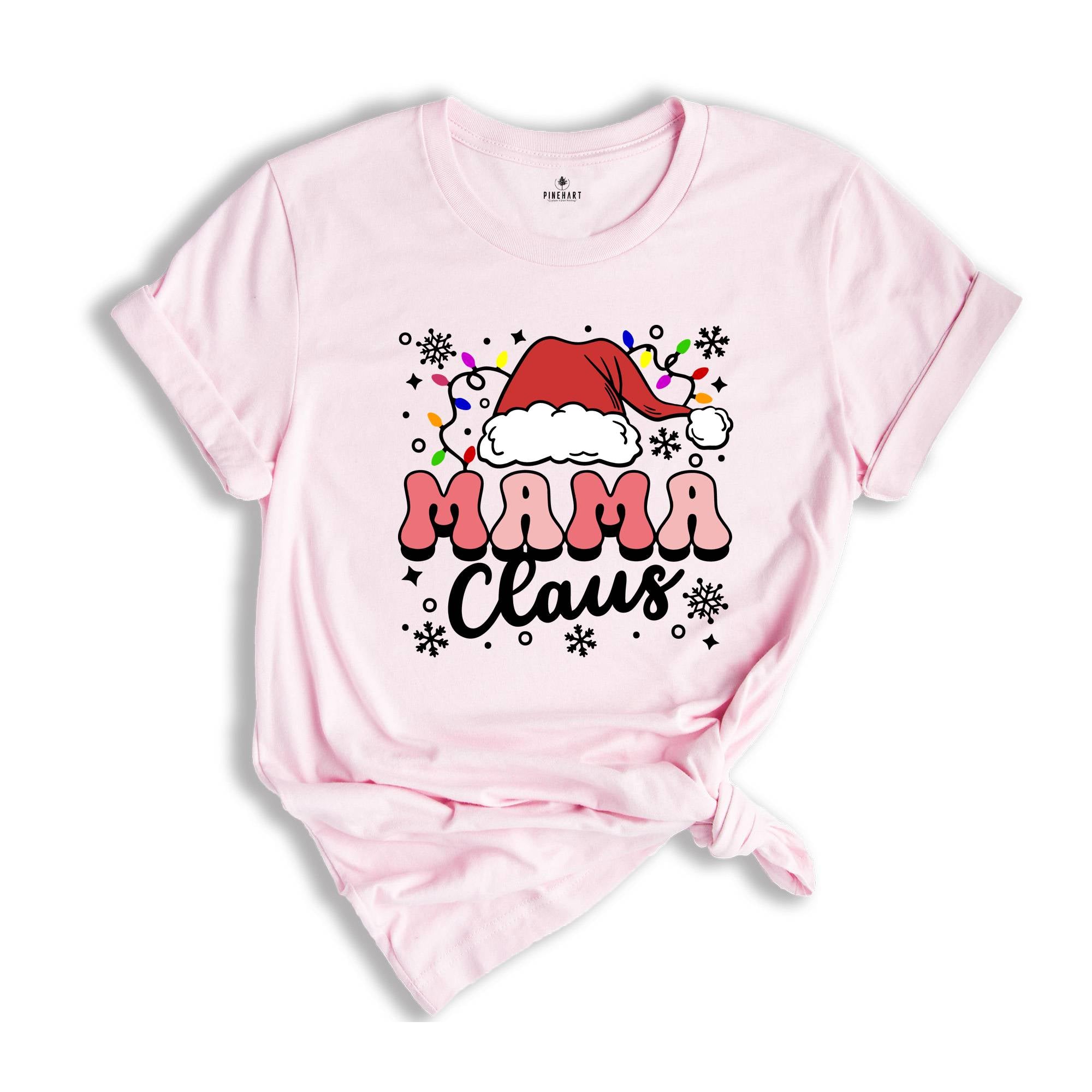 Mama Claus Shirt, Christmas Mom Shirt, Christmas Family Matching T-Shirt, Gift for Mom, Christmas Crew Tee, Christmas Gift