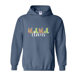 Mama Claus Sweatshirt, Christmas Sweatshirt, Mama Sweatshirt, Xmas Mama Sweatshirt, Cute Mom Sweatshirt, Christmas Mama Gift