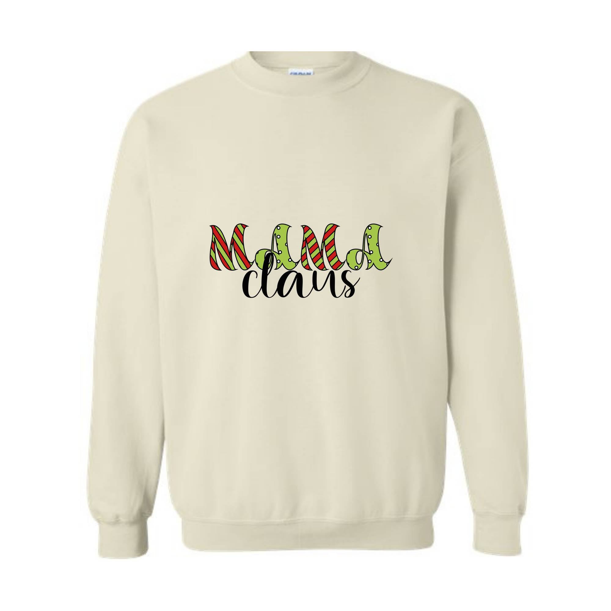 Mama Claus Sweatshirt, Christmas Sweatshirt, Mama Sweatshirt, Xmas Mama Sweatshirt, Cute Mom Sweatshirt, Christmas Mama Gift