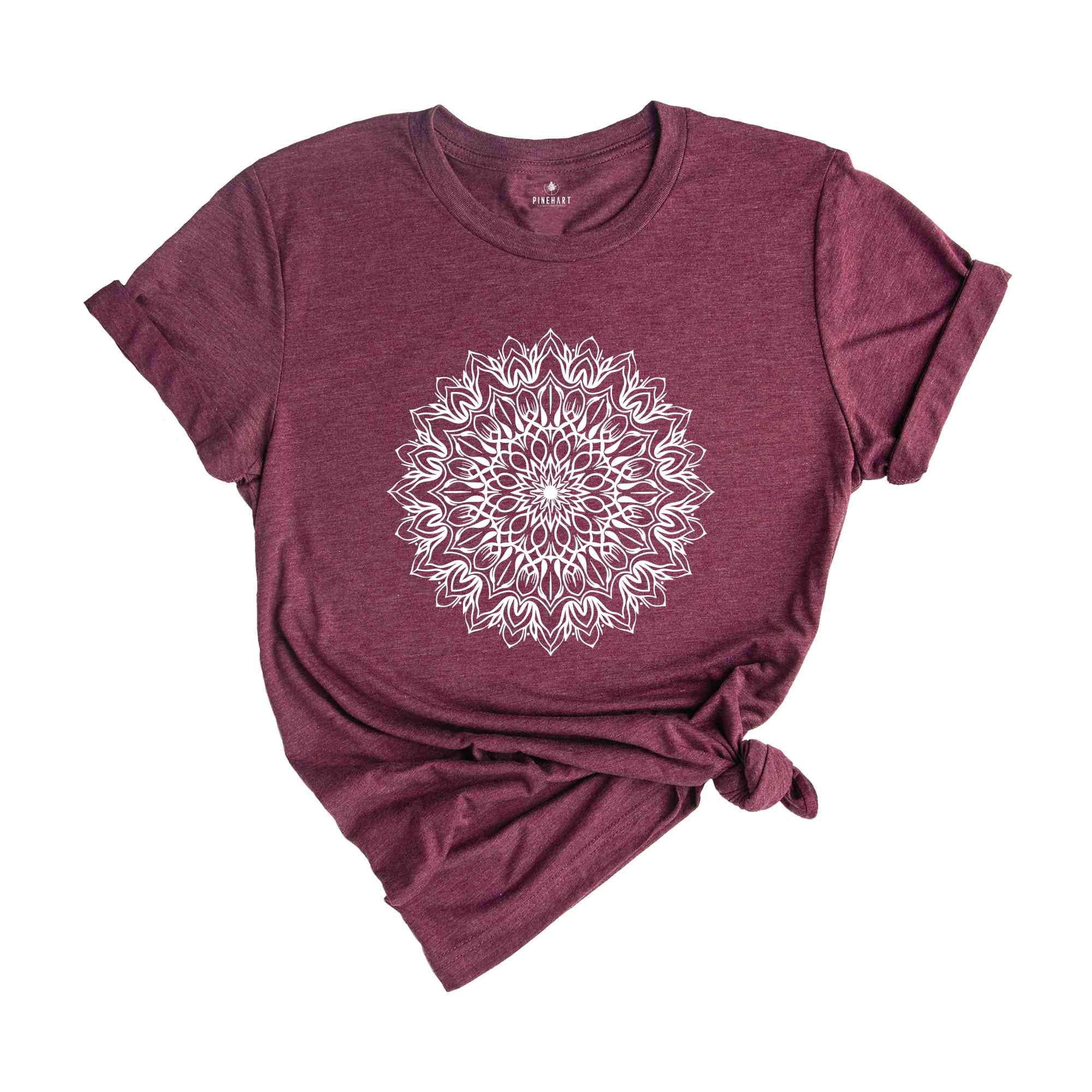 Mandala Lotus Shirt, Mandala T-Shirt, Lotus Shirt, Flower Shirt, Yoga Shirt, Minimalist Tee, Meditation T-Shirt