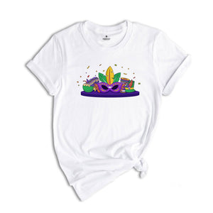 Mardi Gras Shirt, Mardi Beads Louisiana Festival Shirt, New Orleans Carnival Bow Tee, Fleur De Lis Shirt, Louisiana Fat Tuesday T shirt