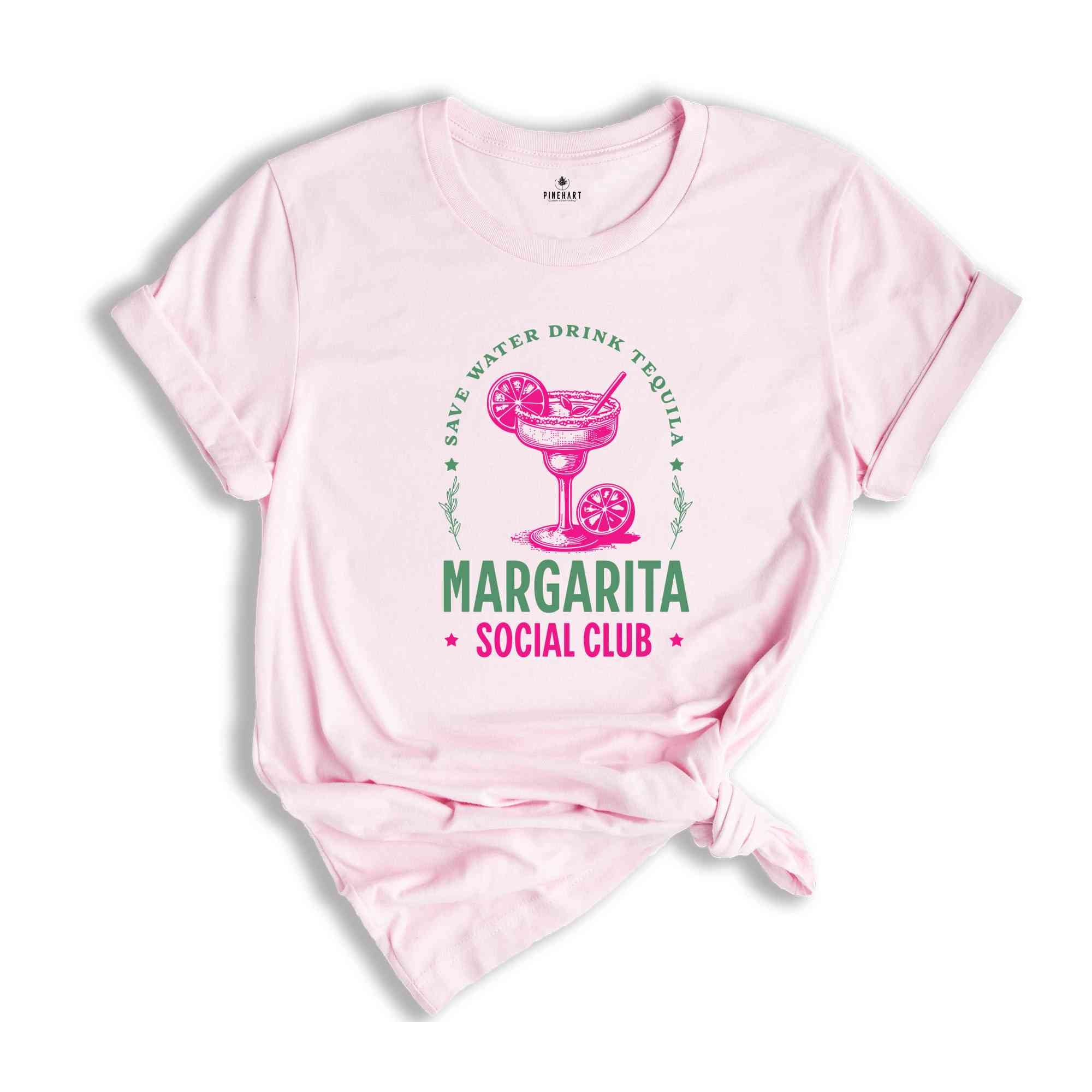 Margarita Social Club T-Shirt, Tequila Tee, Beach Girls Trip Shirt, Vacation Cruise Gifts, Bachelorette Matching Shirts