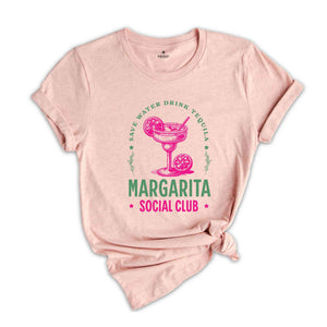 Margarita Social Club T-Shirt, Tequila Tee, Beach Girls Trip Shirt, Vacation Cruise Gifts, Bachelorette Matching Shirts