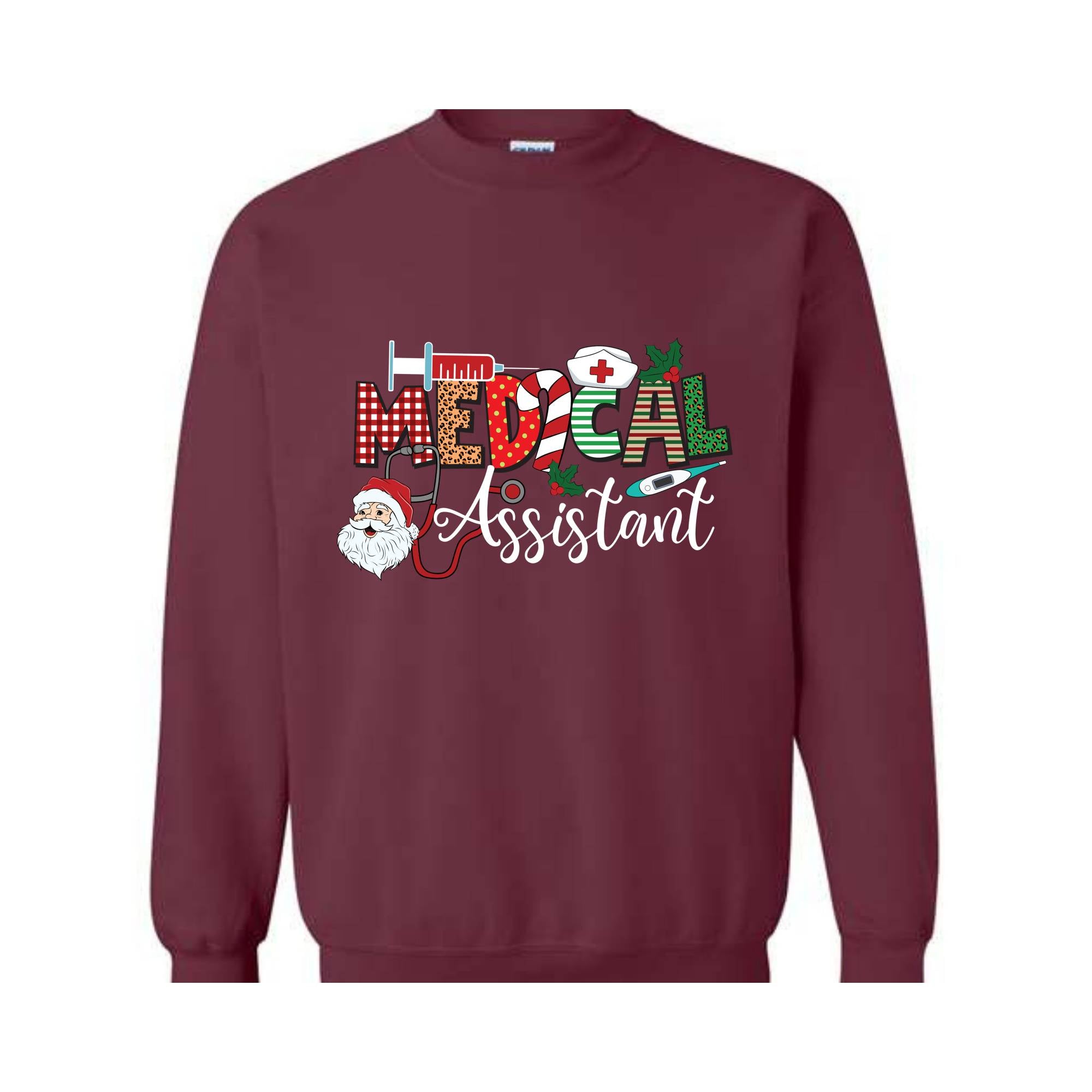 Medical Assistant Nurse Sweatshirt, Nursing Sweatshirt, Nurse Life Sweater, Christmas Medical Gift, Nurse Christmas Hoodie