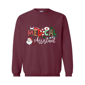Medical Assistant Nurse Sweatshirt, Nursing Sweatshirt, Nurse Life Sweater, Christmas Medical Gift, Nurse Christmas Hoodie