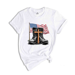 Memorial Day Shirt, American Flag Shirt, Independence Day Shirt, Patriotic Outfit, Christian Shirts, Soldier Shirt