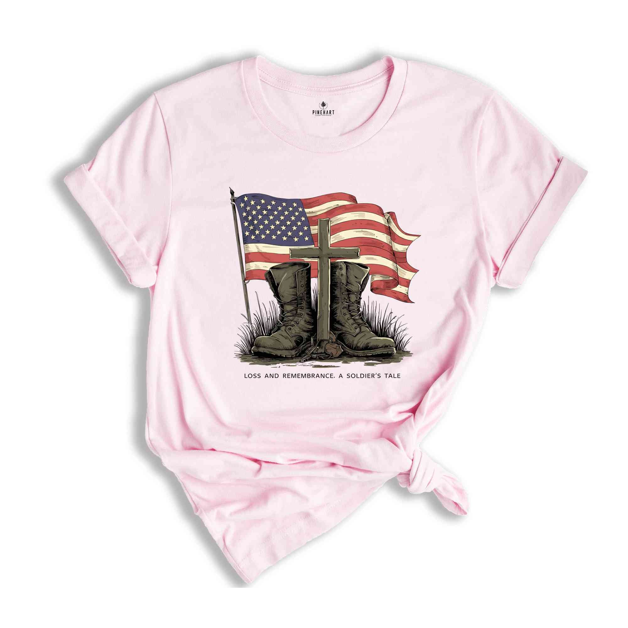 Memorial Day Shirt, American Flag Shirt, Independence Day Shirt, Patriotic Outfit, Christian Shirts, Soldier Shirt, USA Boots Tees