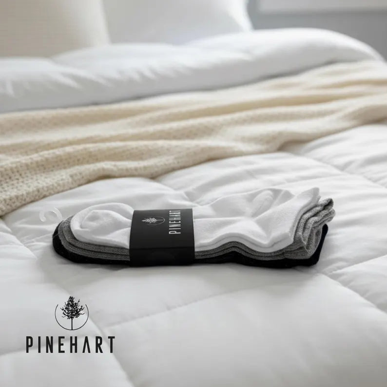 Men's 3-Pack Cotton Blend Ankle Socks: Soft, Breathable & Low-Cut