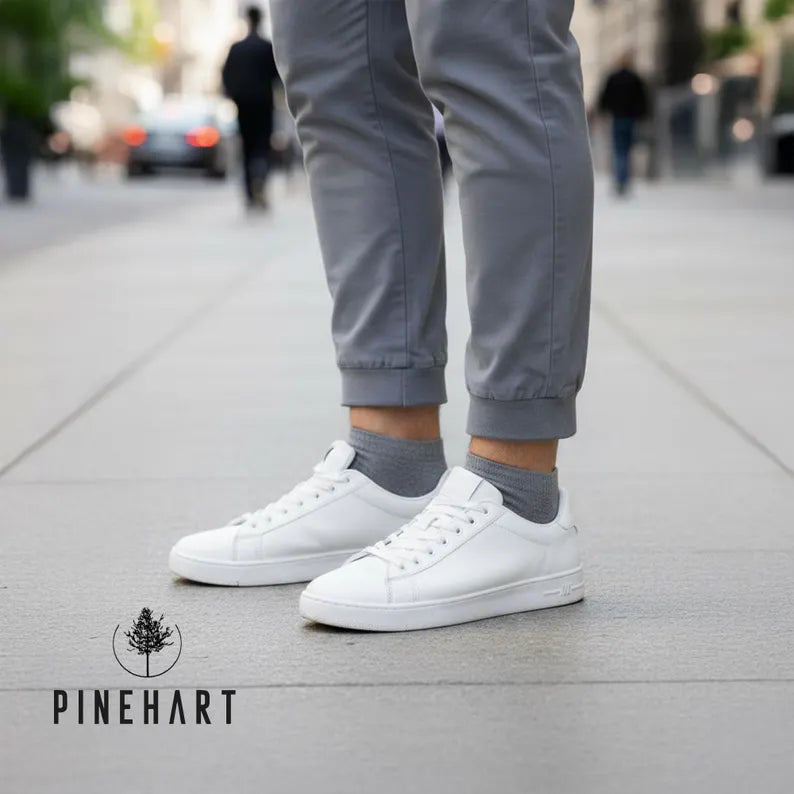 Men's 3-Pack Cotton Blend Ankle Socks: Soft, Breathable & Low-Cut