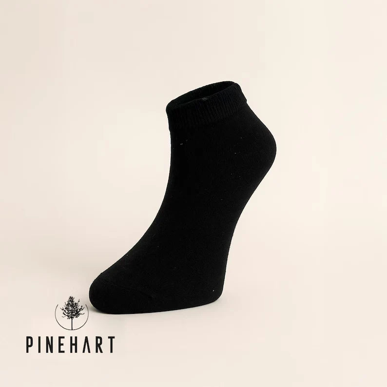 Men's 5-Pack Cotton Blend Ankle Socks: Low-Cut Everyday Socks