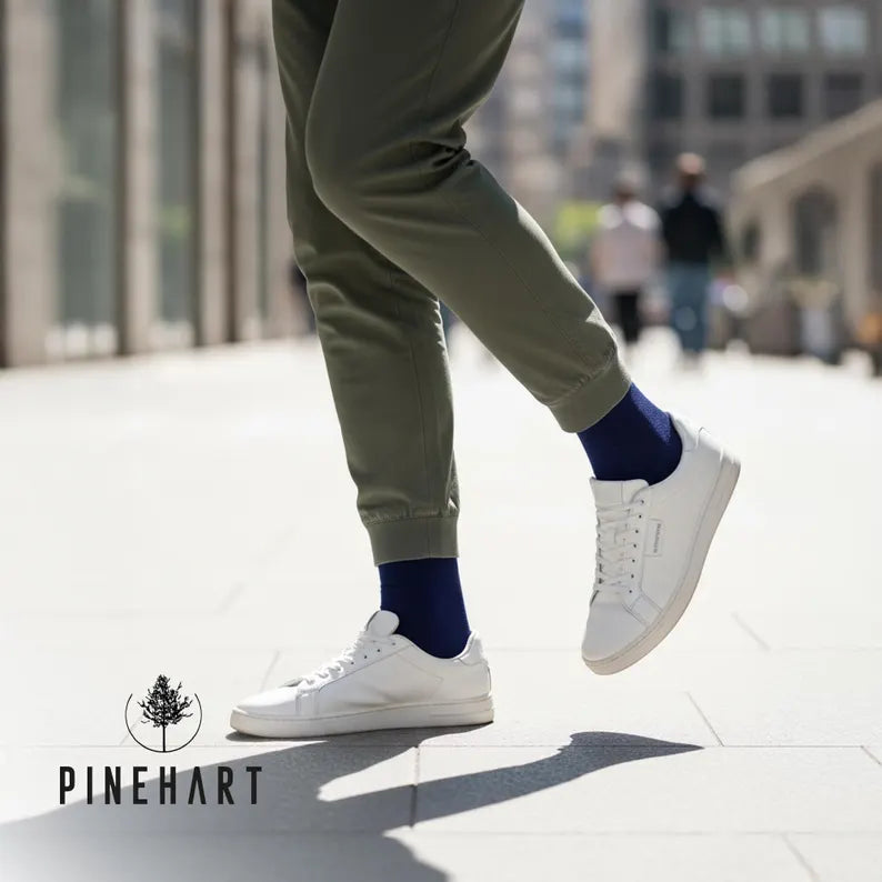 Men's 5-Pack Viscose Blend Crew Socks: Soft & Breathable Everyday Bundle