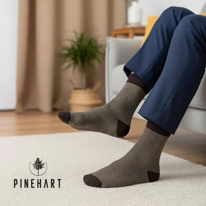 Men's 7-Pack Striped Cotton Blend Crew Socks: Soft & Breathable Everyday Bundle