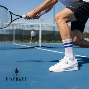 Men's Retro Striped Crew Socks 3-Pack: Classic Athletic Sport Socks