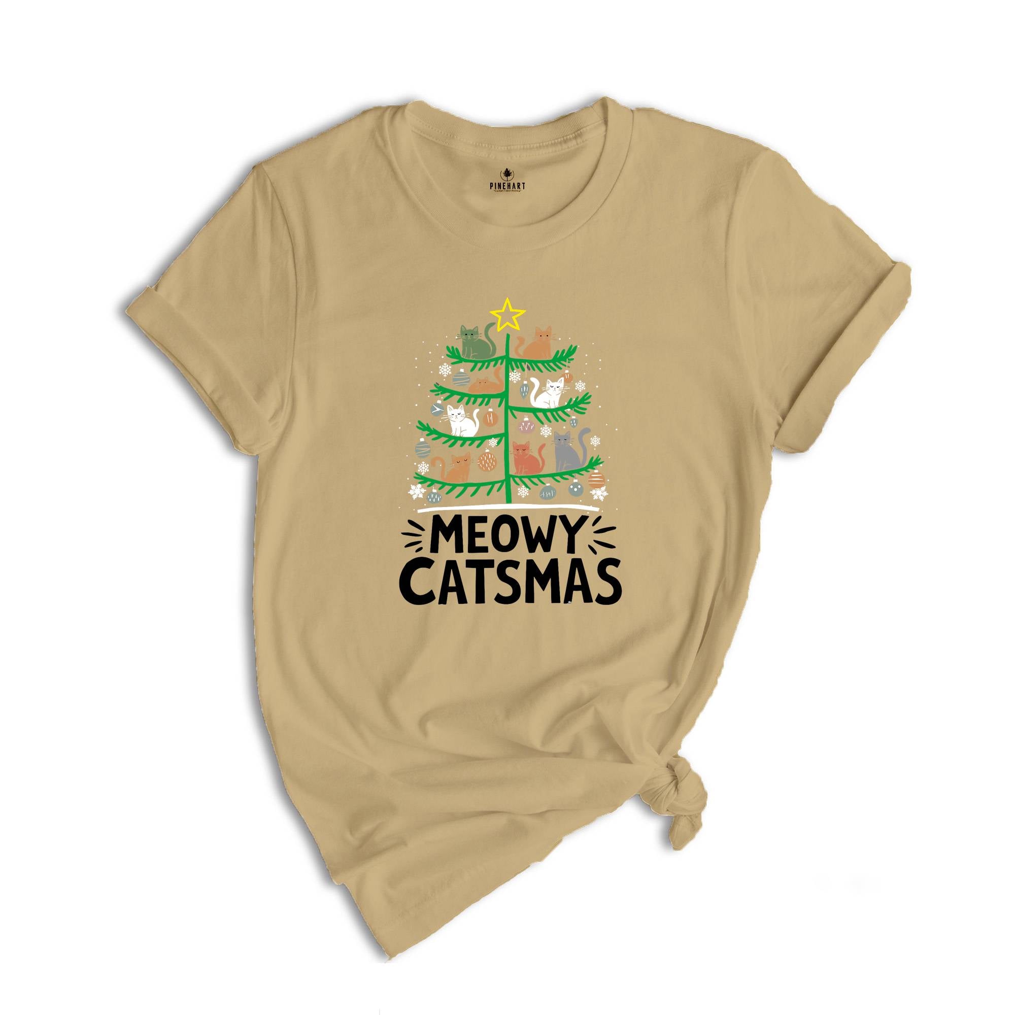 Meowy Catmas Shirt, Meowy Catmas Shirt, Meowy Christmas Cat Mom Shirt, Christmas Cat Lovers Shirt