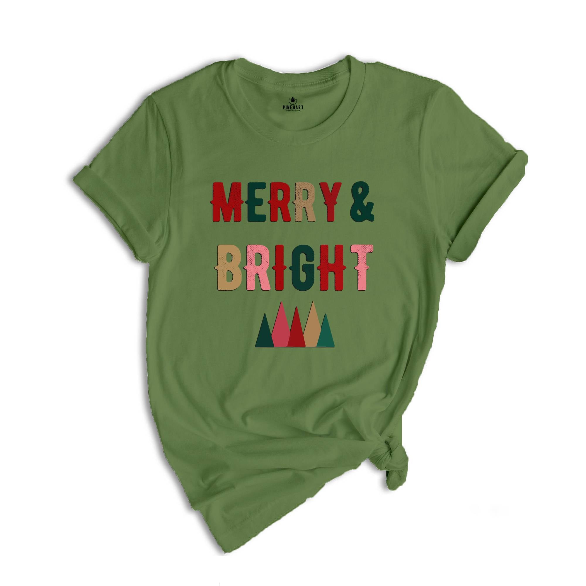 Merry and Bright Shirt, Merry Shirt, Christmas Shirt, Merry Christmas, Christmas Vibes, Christmas Funny Shirt, Women Shirt