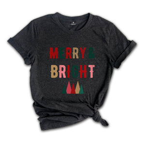 Merry and Bright Shirt, Merry Shirt, Christmas Shirt, Merry Christmas, Christmas Vibes, Christmas Funny Shirt, Women Shirt