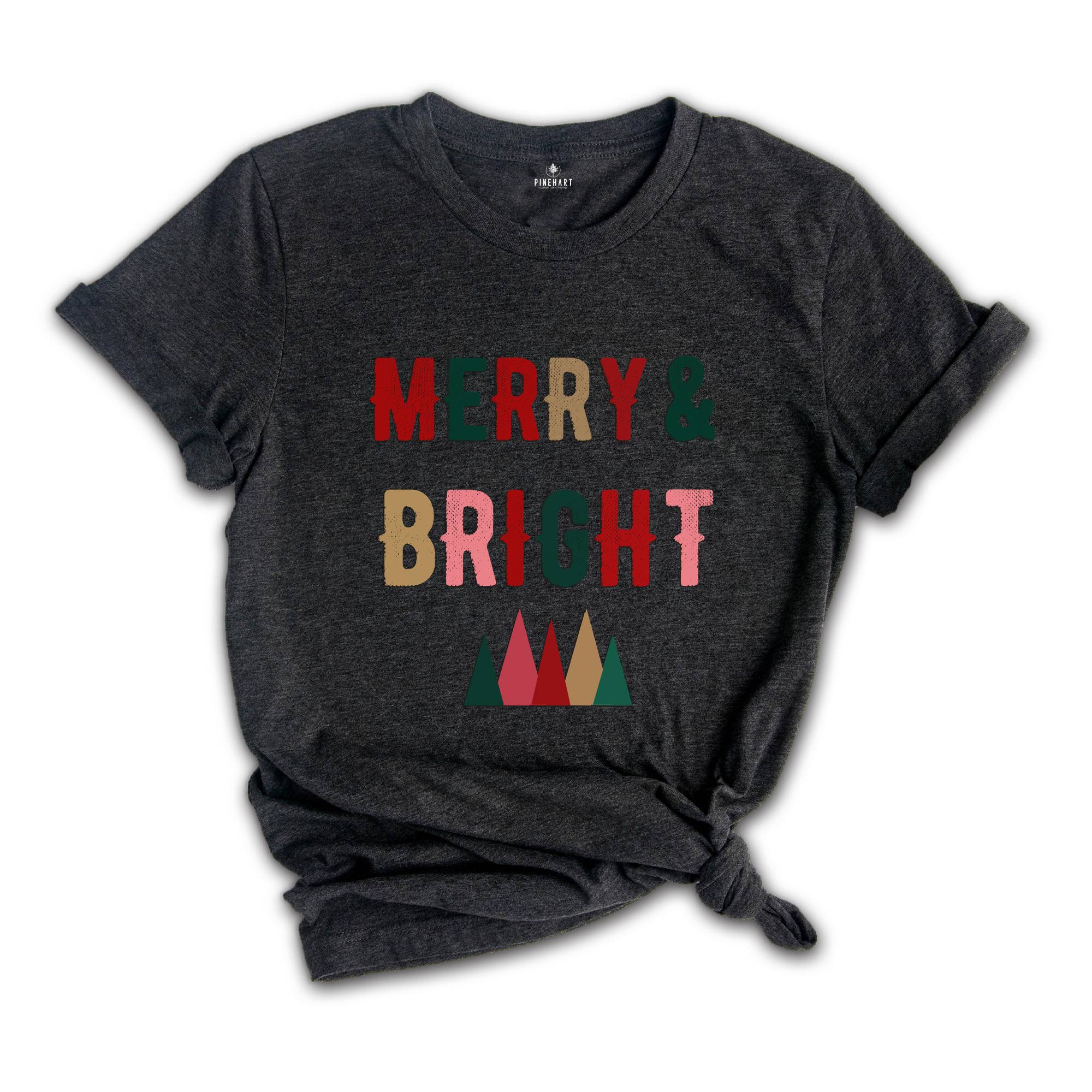 Merry and Bright Shirt, Merry Shirt, Christmas Shirt, Merry Christmas, Christmas Vibes, Christmas Funny Shirt, Women Shirt