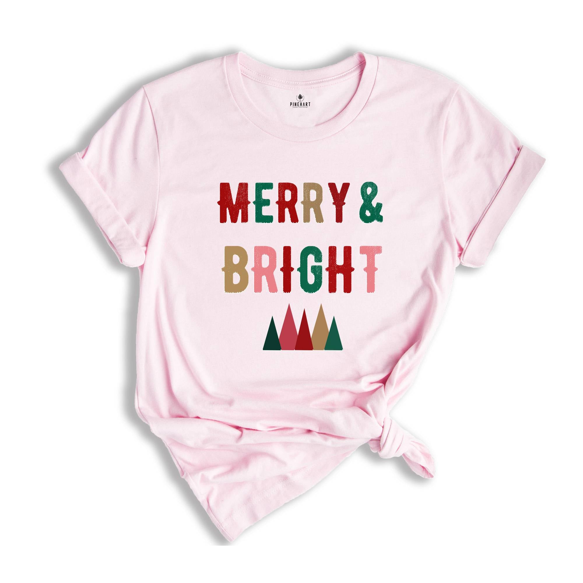 Merry and Bright Shirt, Merry Shirt, Christmas Shirt, Merry Christmas, Christmas Vibes, Christmas Funny Shirt, Women Shirt