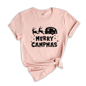 Merry Campmas T-Shirt, Christmas Camp Lover Shirt, Christmas Camper Gift, Christmas Nature Tee, Christmas Gift, Xmas Sweatshirt