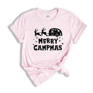 Merry Campmas T-Shirt, Christmas Camp Lover Shirt, Christmas Camper Gift, Christmas Nature Tee, Christmas Gift, Xmas Sweatshirt