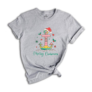 Merry Cruisemas Shirt, Family Christmas Cruise T-Shirt, Christmas Holiday Trip Tee, Matching Christmas Cruise Shirt, Christmas Lights Tee