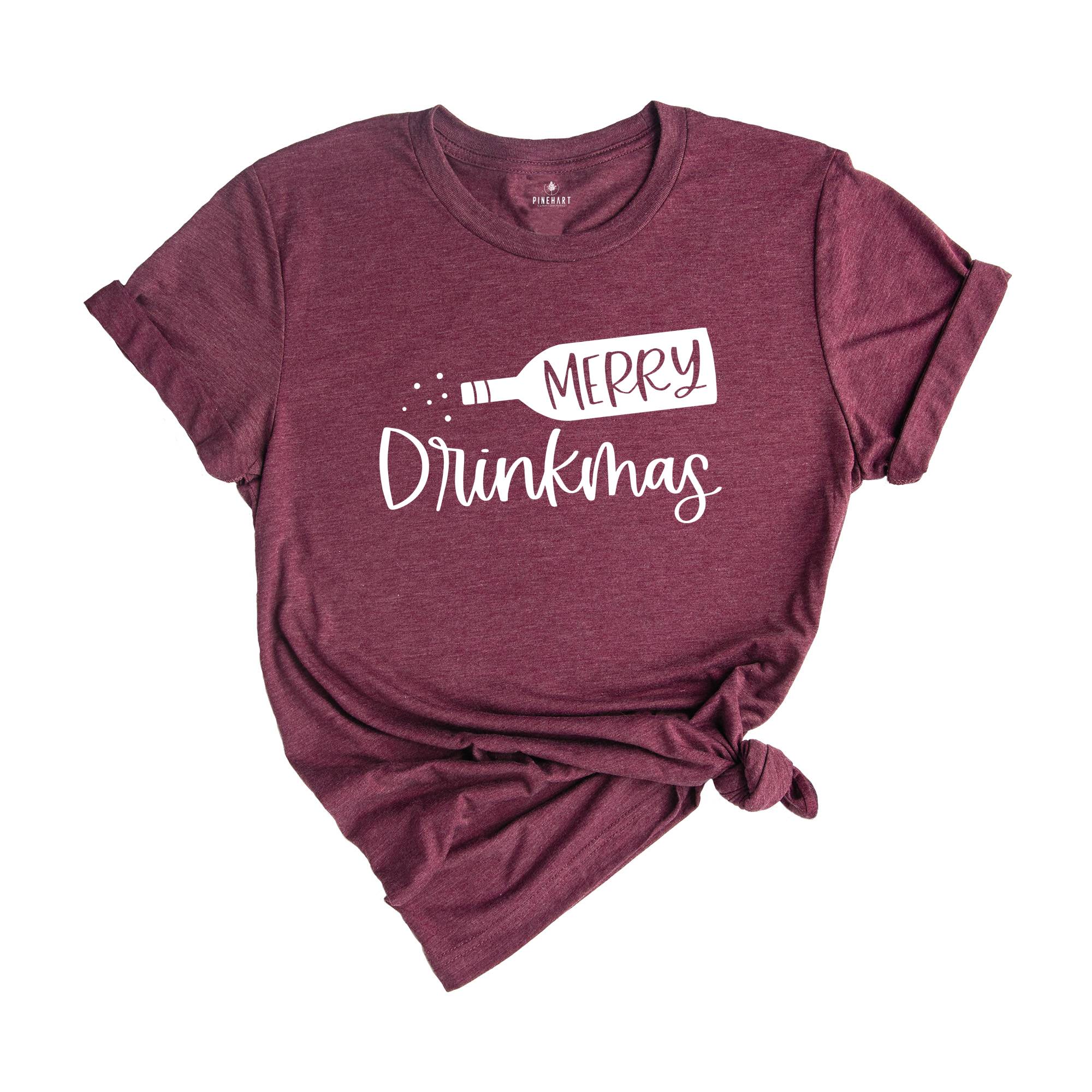 Merry Drinkmas Shirt, Christmas Drank Shirt, Funny Christmas Shirt, Christmas Drunk Lover Shirt, Christmas Party Shirt, Christmas Gift