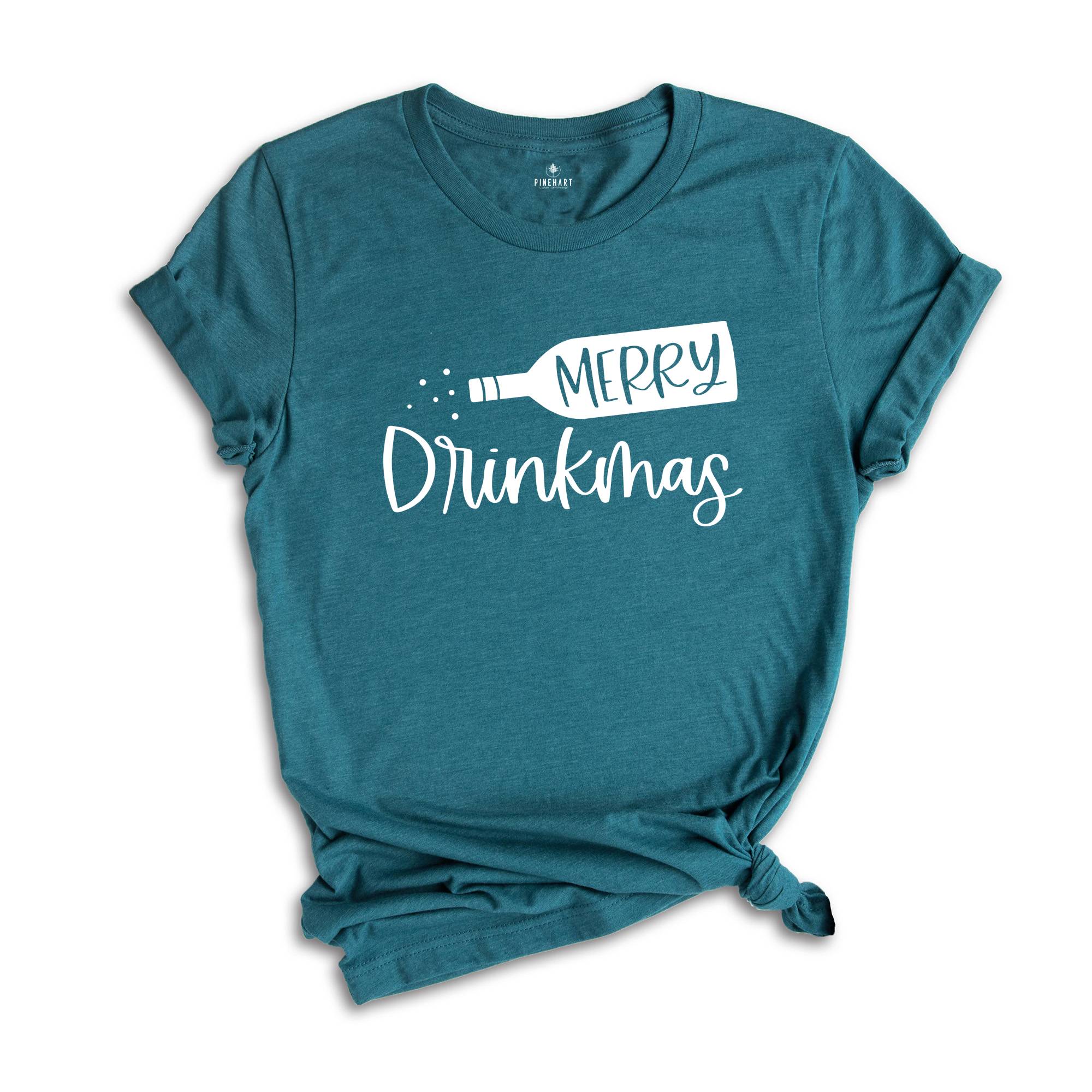 Merry Drinkmas Shirt, Christmas Drank Shirt, Funny Christmas Shirt, Christmas Drunk Lover Shirt, Christmas Party Shirt, Christmas Gift