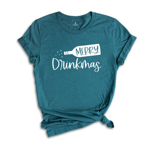 Merry Drinkmas Shirt, Christmas Drank Shirt, Funny Christmas Shirt, Christmas Drunk Lover Shirt, Christmas Party Shirt, Christmas Gift