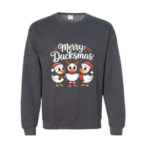 Merry Duckmas Sweatshirt, Ducks Christmas Hoodie, Duck Lover Christmas Gifts, Funny Christmas Hoodie, Christmas Sweatshirt
