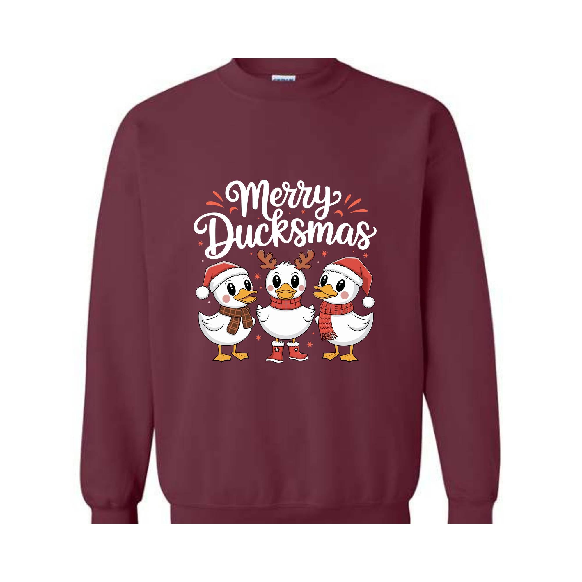 Merry Duckmas Sweatshirt, Ducks Christmas Hoodie, Duck Lover Christmas Gifts, Funny Christmas Hoodie, Christmas Sweatshirt