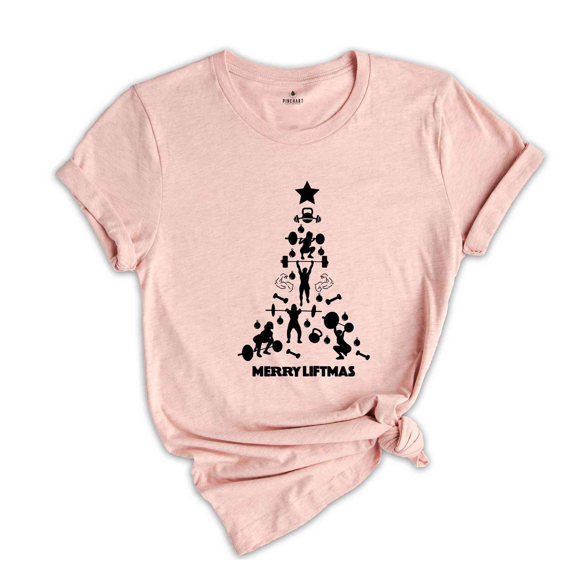 Merry Liftmas Tree Shirt, Christmas Gift, Workout T-Shirt, Funny Christmas Outfit, Christmas Apparel, Christmas Party Tee