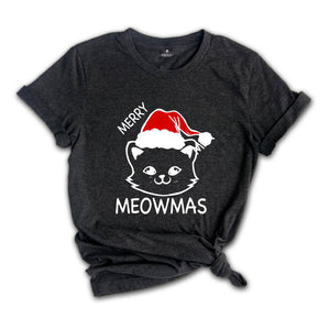 Merry Meowmas Shirt, Cute Merry Meowmas Shirt, Funny Christmas Shirt, Cute Christmas Shirt, Animal Christmas Shirt, Cat Mom Shirt