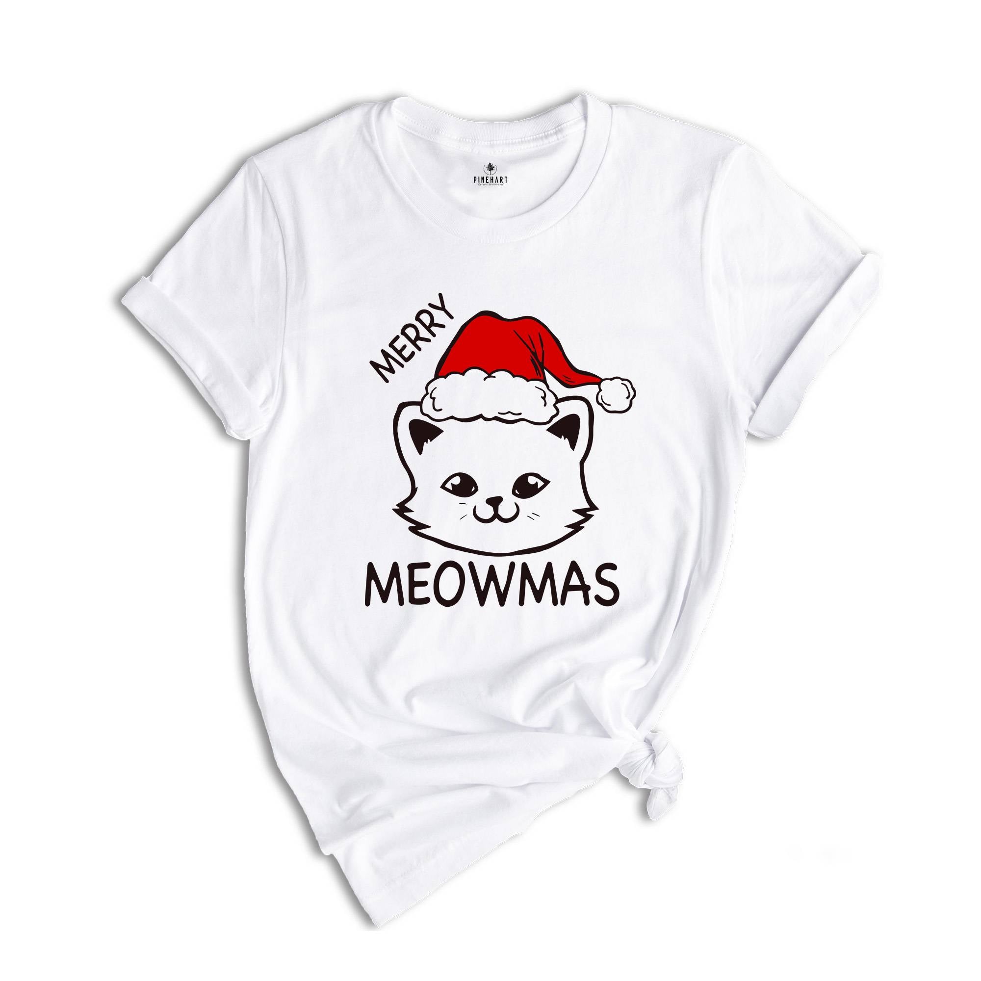 Merry Meowmas Shirt, Cute Merry Meowmas Shirt, Funny Christmas Shirt, Cute Christmas Shirt, Animal Christmas Shirt, Cat Mom Shirt