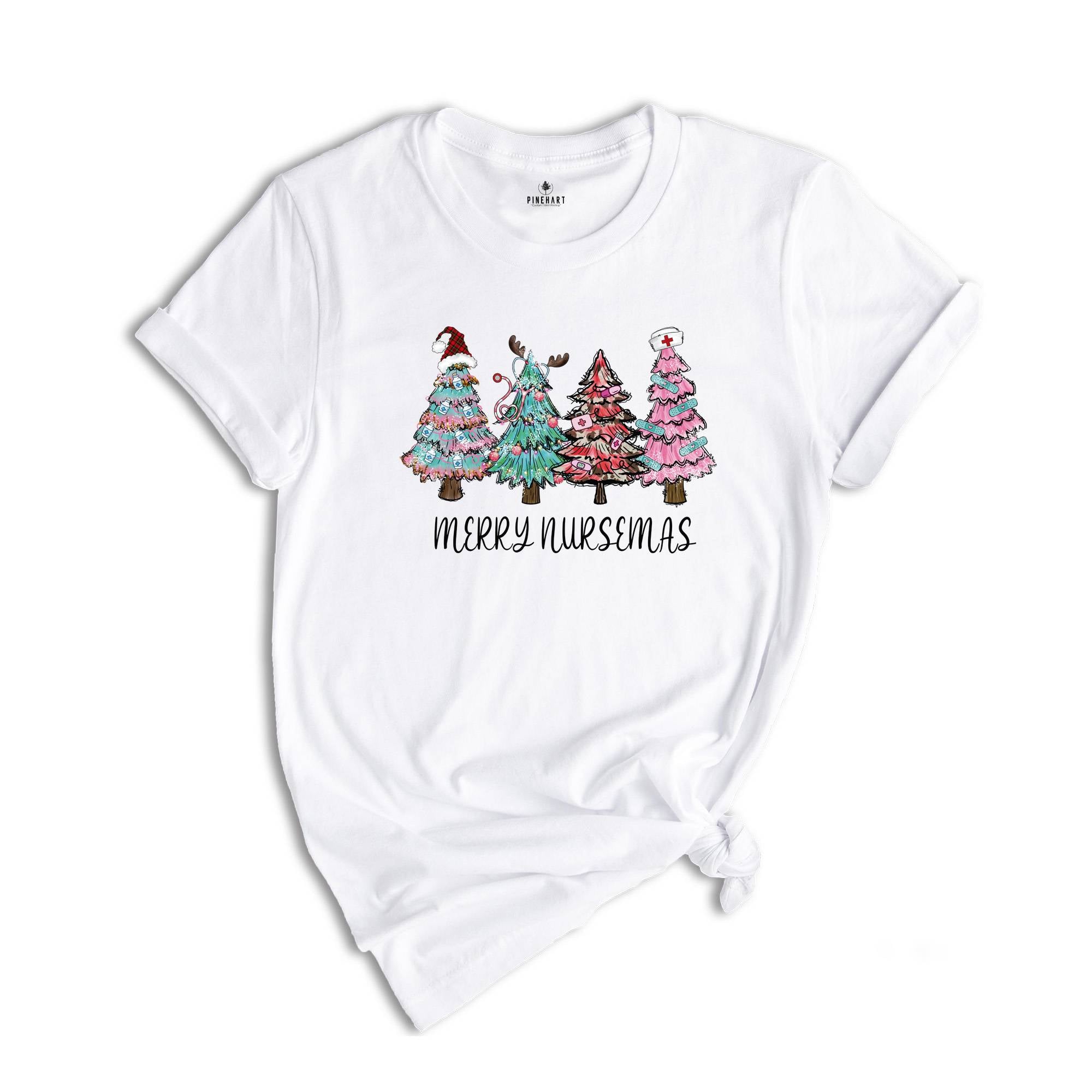 Merry Nursemas Shirt, Christmas Tree T-Shirt, Holiday Apparel, Nurse Life Shirt, Funny Nurse Shirt, Xmas Nurse Shirt