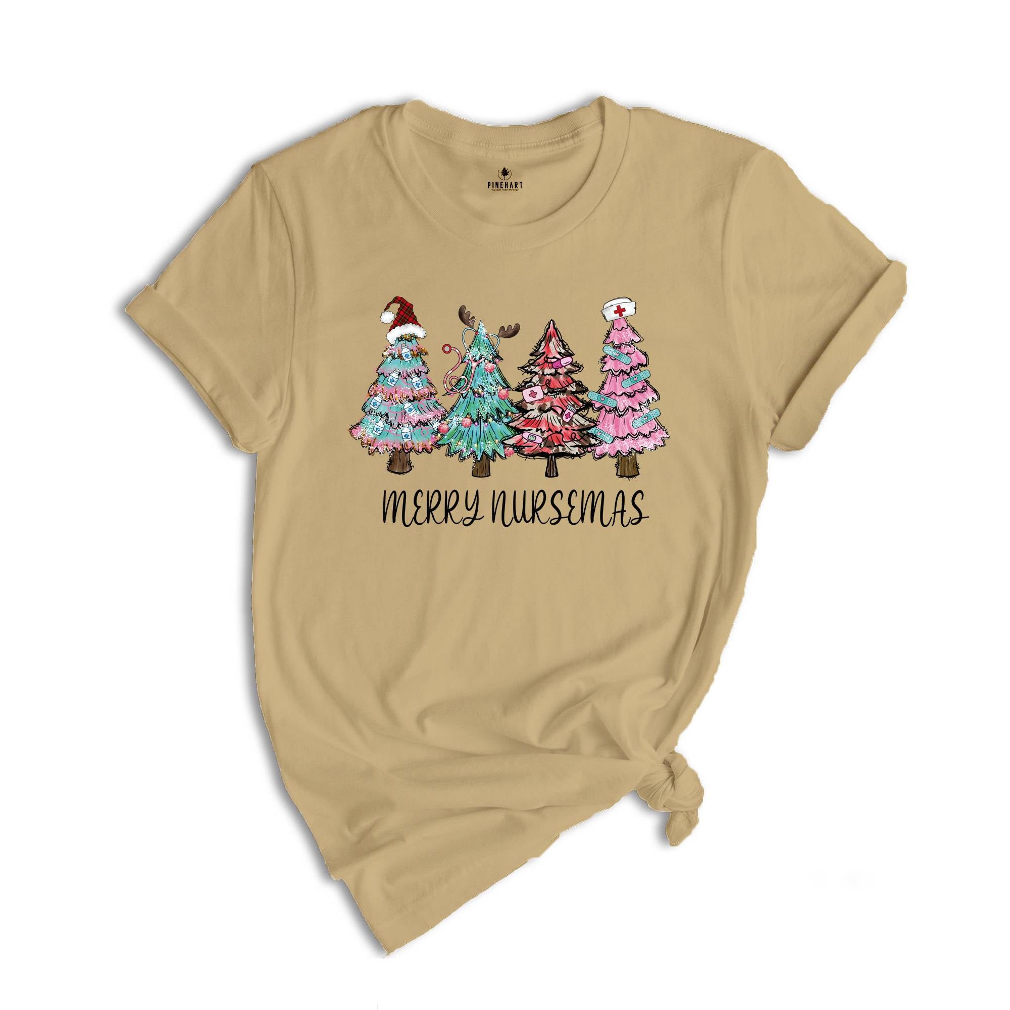 Merry Nursemas Shirt, Christmas Tree T-Shirt, Holiday Apparel, Nurse Life Shirt, Funny Nurse Shirt, Xmas Nurse Shirt