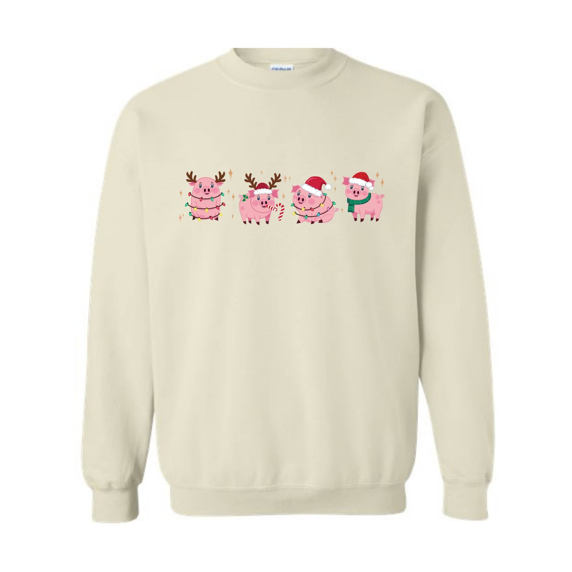 Merry Pigmas Sweatshirt, Christmas Pig Sweater, Christmas Pig Shirt, Pig Lover Gift T-Shirt, Funny Farmer Shirt, Cute Holiday Pig Christmas
