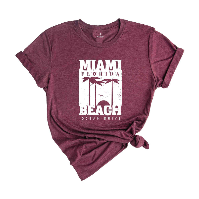 Miami Beach Ocean Drive Shirt, Trendy Beach Shirt, Beach Shirt, Vacation Shirt, Summer Shirt, Trendy Summer Shirt