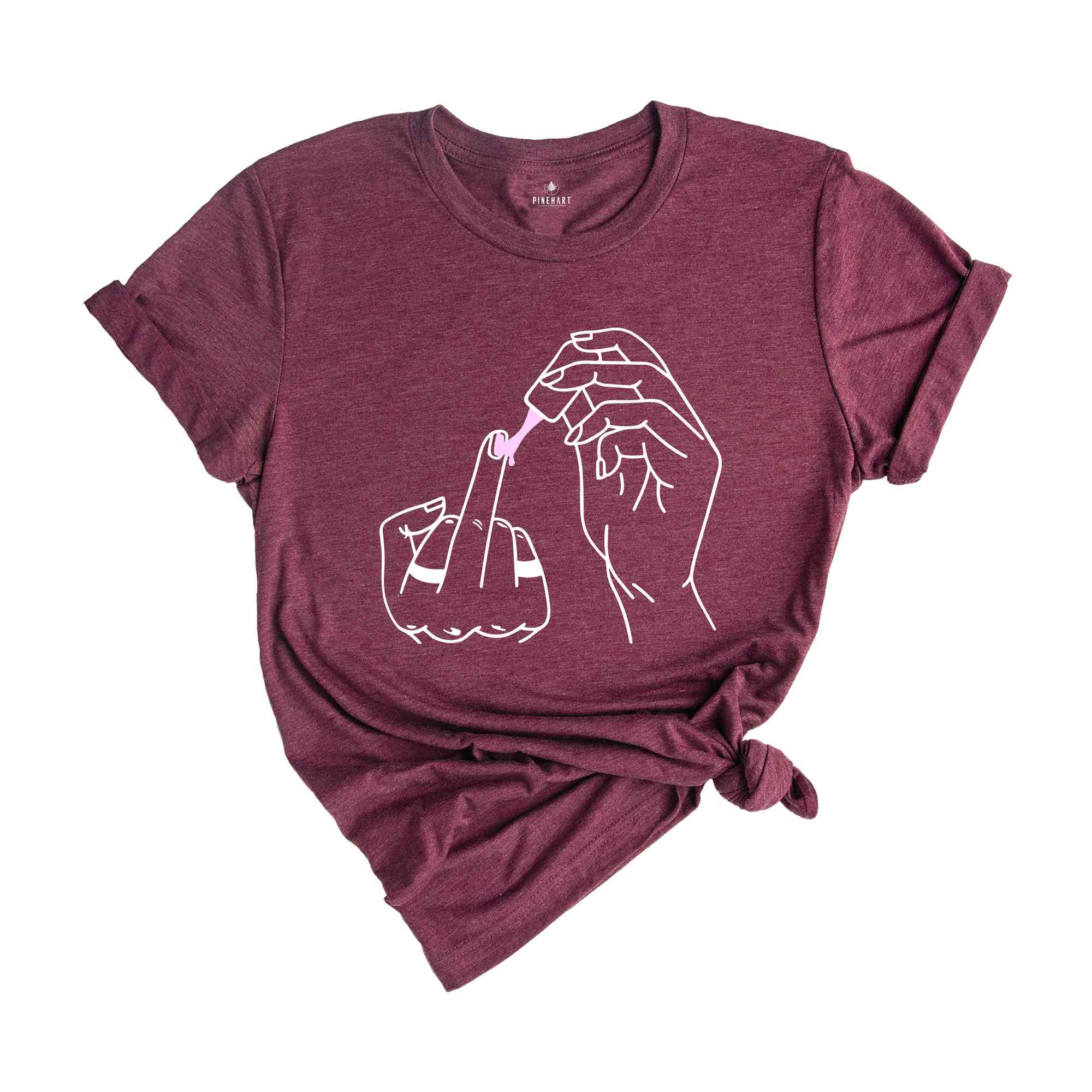 Middle Finger Polish Shirt, Empowered Women Shirt, Feminist Shirt, Girl Gang Shirt, Sassy Girl Shirt, Manicure Shirt, Feminism Shirt