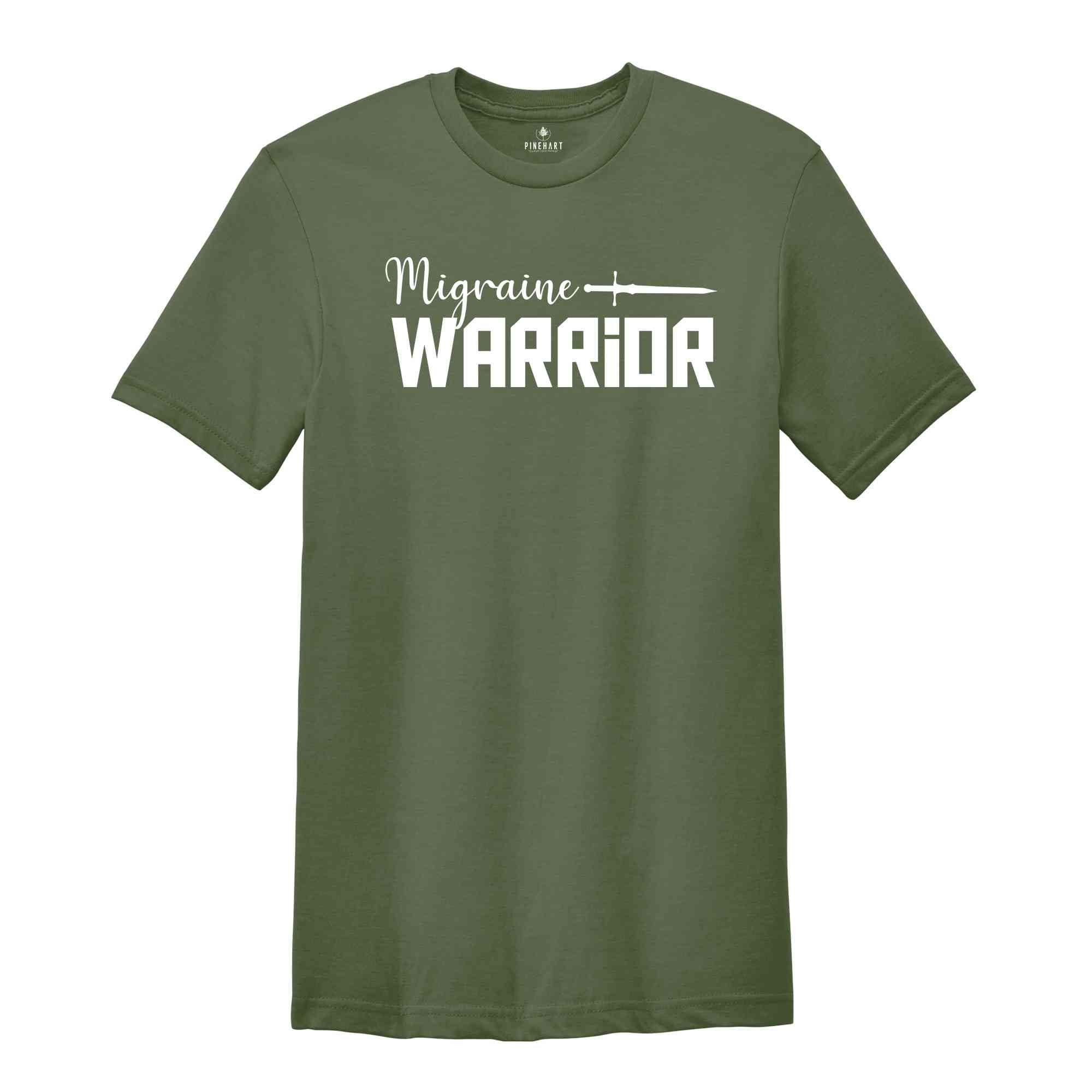 Migraine Warrior Shirt, Chronic Migraine T-Shirt, Migraine Awareness Gift, Chronic Illness, Migraine Strong Gift, Funny Migraine Tee