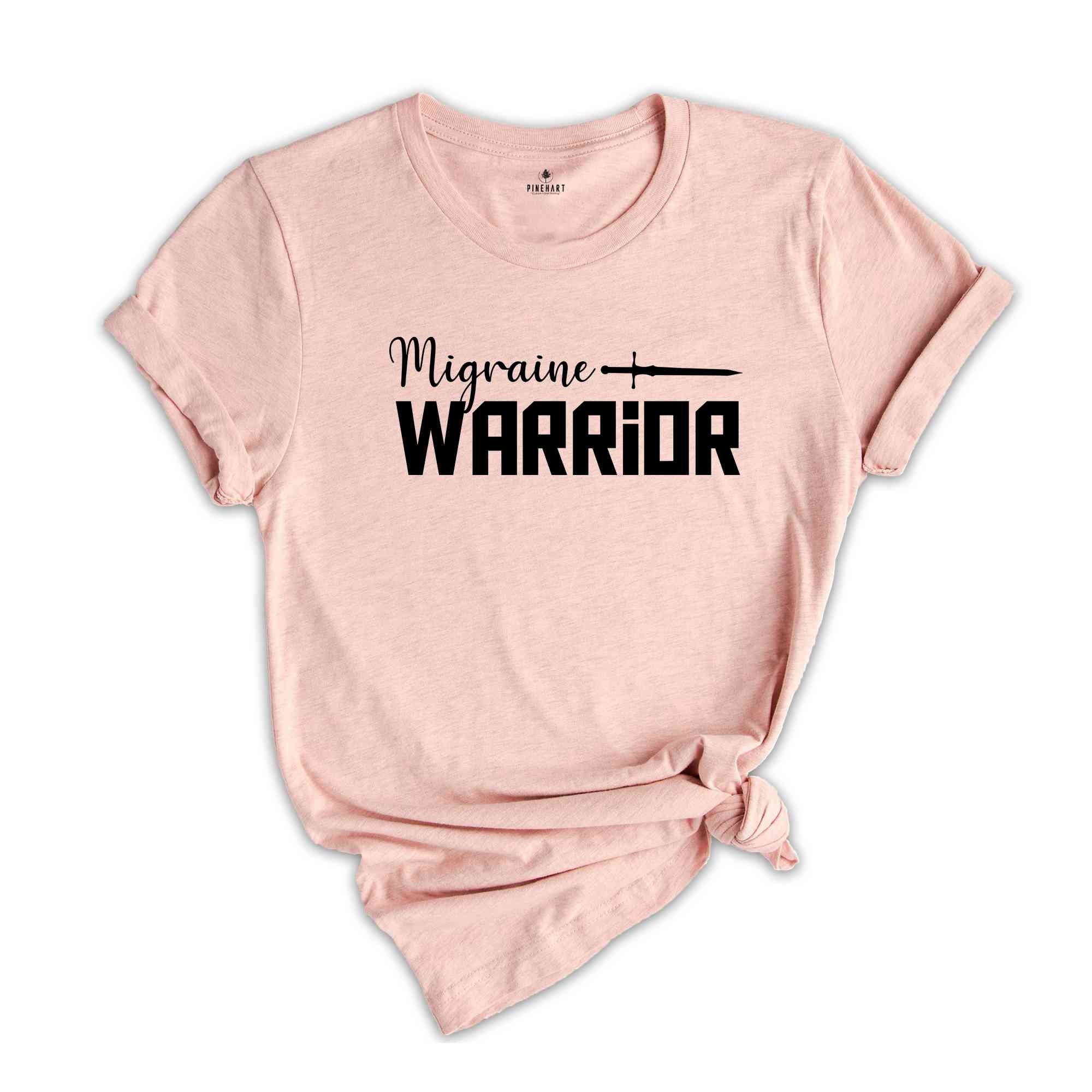 Migraine Warrior Shirt, Chronic Migraine T-Shirt, Migraine Awareness Gift, Chronic Illness, Migraine Strong Gift, Funny Migraine Tee