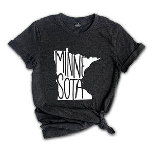 Minnesota State Shirts, Minnesota State Map Shirt, Minnesota Travel Gifts, Minnesota Clothing, Minnesota Sweatshirt, Minnesota Apparel