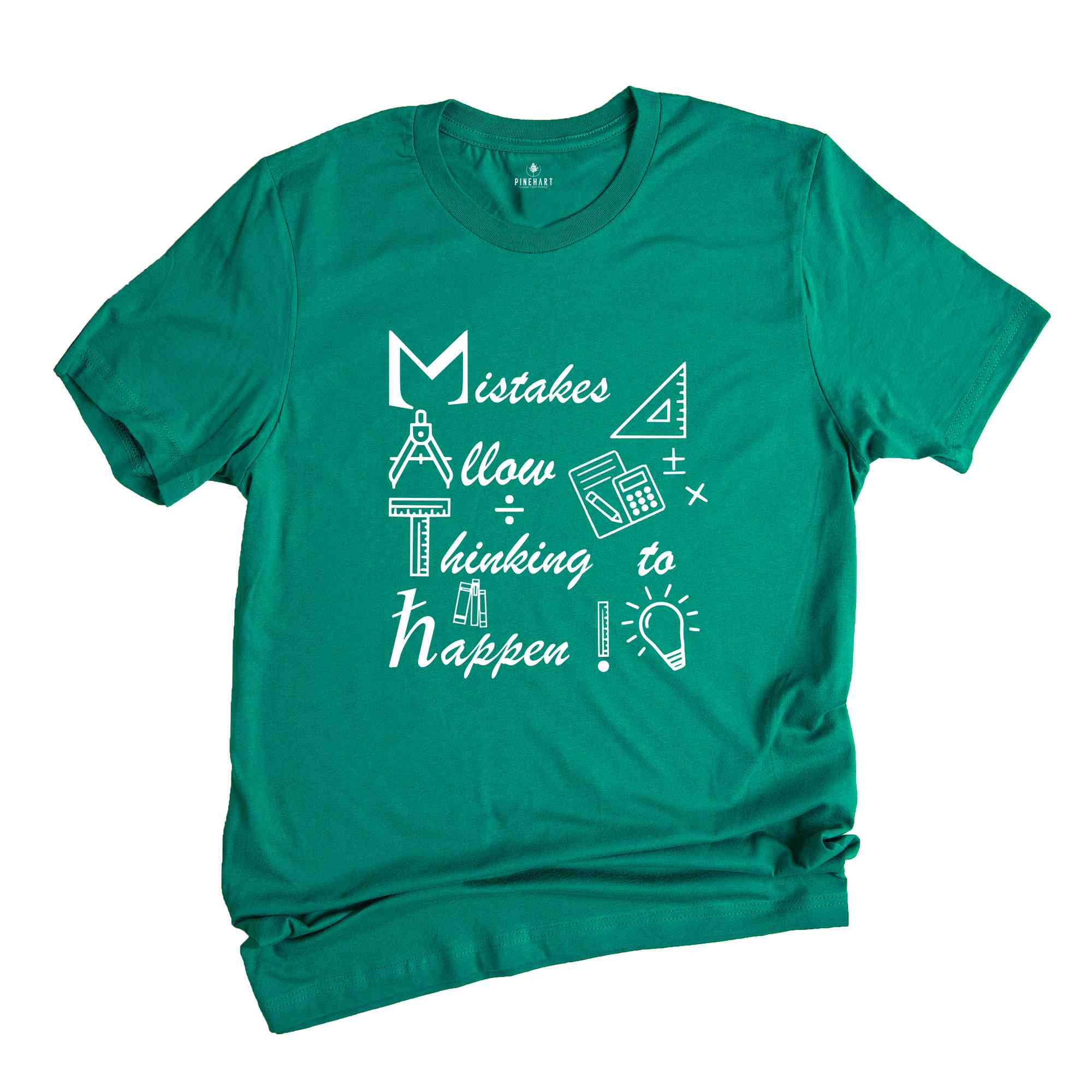 Mistakes Allow Thinking to Happen Shirt, Funny Math Shirt, Math Geek T-Shirt, Math Teacher Gift, Teacher Apparel, Mathematician Tee