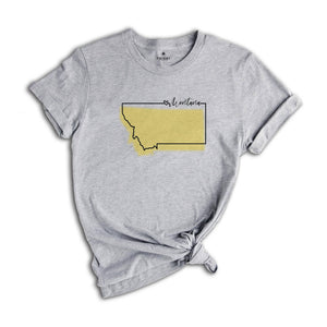Montana State Shirt, Montana Map T-Shirt, Travel Gift Tee, Family Reunion Shirt, Montana , Montana Lover Shirt