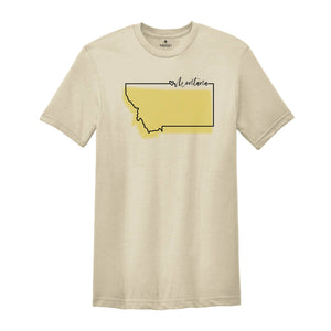 Montana State Shirt, Montana Map T-Shirt, Travel Gift Tee, Family Reunion Shirt, Montana , Montana Lover Shirt