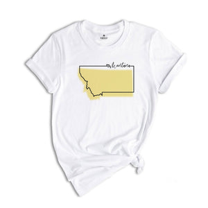 Montana State Shirt, Montana Map T-Shirt, Travel Gift Tee, Family Reunion Shirt, Montana , Montana Lover Shirt